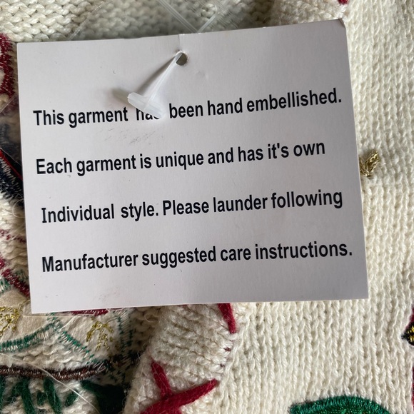 Women’s White Vest One Resource NWT Sweater Knit Embroidered Cardinals XL (16-18 - Picture 7 of 10